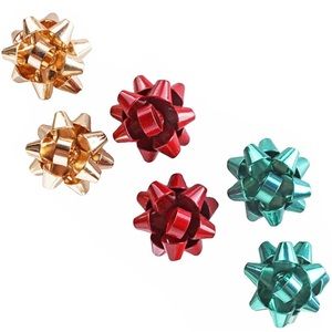 3 Pairs Christmas Earring Bow Shape Santa Earrings for Women Girls